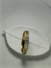 Gold Touched Zirconia Carve Cuff